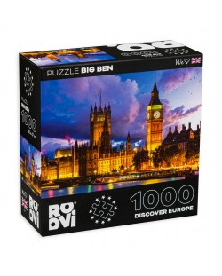 Puzzle Roovi de 1000 de piese – Big Ben, Londra, Regatul Unit