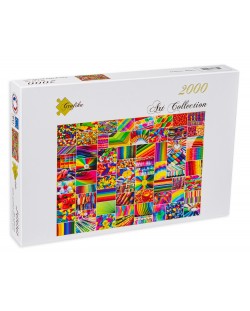 2000 piese Grafika Puzzle - Colaj de culori