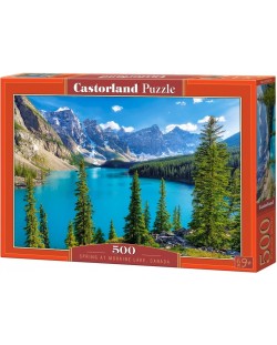 Puzzle Castorland din 500 de piese - Primăvară în Lacul Moraine, Canada