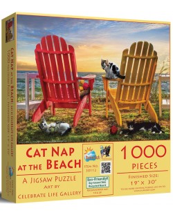 Puzzle SunsOut din 1000 de piese - Vacanță pentru pisici
