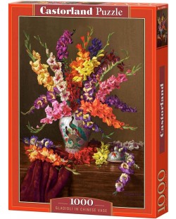 Puzzle de 1000 de piese Castorland - Gladioli într-o vază chinezească
