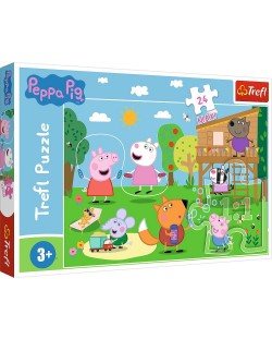 Puzzle Trefl 24 Maxi piese - Distracție cu Peppa Pig