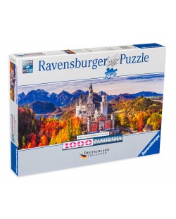 Puzzle Ravensburger de 1000 piese - Castelul Neuschwanstein, Bavaria