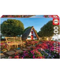 Puzzle Educa din 1500 piese - Santana, Madeira