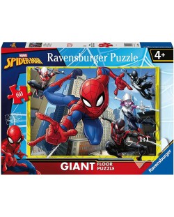 Puzzle de podea Ravensburger din  60 piese - Spiderman