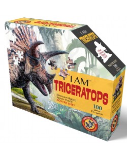 Puzzle Madd Capp de 100 piese - Triceraptops