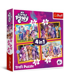 Trefl Puzzle 4 în 1 piese - My Little Pony