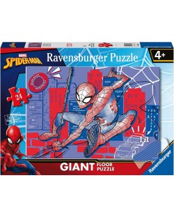 Puzzle de podea Ravensburger din  24 piese - Spiderman