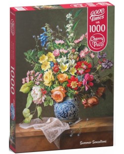 Puzzle Cherry Pazzi de 1000 piese – Flori in sufragerie