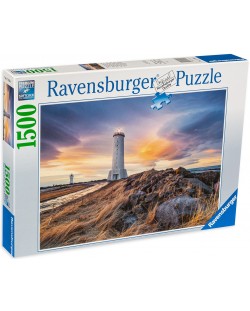 Puzzle Ravensburger 1500 de piese - Farul din Akranes