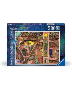 Puzzle Ravensburger 500 de piese - Biblioteca Shanty