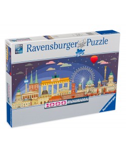 Puzzle Ravensburger cu 1000 de piese - Noaptea în Berlin