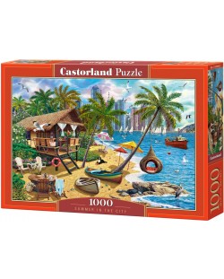 Puzzle Castorland din 1000 de piese - Vară în oraș