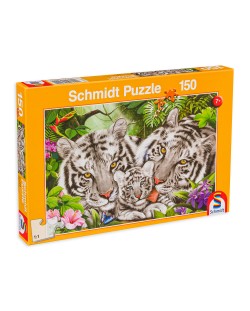 Puzzle Schmidt de 150 piese - Familia de tigri