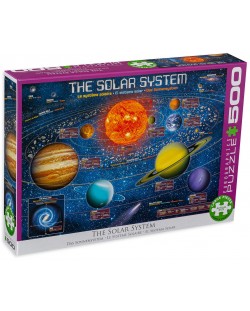 Puzzle Eurographics de 500 XL piese - The Solar System Illustrated