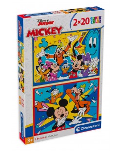 Puzzle Clementoni 2 x 20 piese - Mickey Mouse
