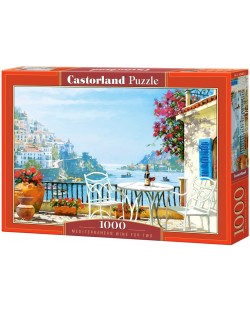 Puzzle Castorland din 1000 de piese - Vin mediteranean pentru doi