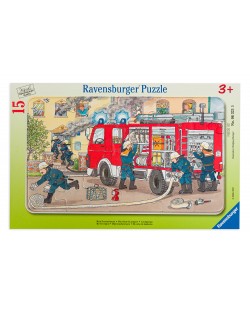 Puzzle Ravensburger de 15 piese -Masina pompierilor