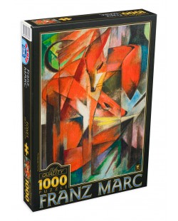 Puzzle D-Toys de 1000 piese – Vulpile, Franz Mark