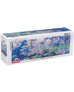Puzzle panoramic Eurographics de 1000 piese - Lotus (detaliu), Claude Monet
