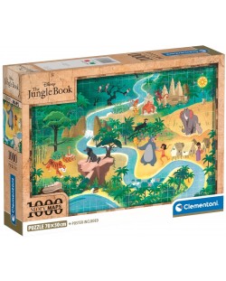 Puzzle  Clementoni din 1000 piese - Cartea junglei