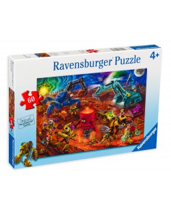 Puzzle Ravensburger de 60 piese - Santier spatial