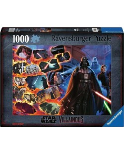 Puzzle Ravensburger din 1000 piese - Războiul Războiului Stelelor: Darth Vader