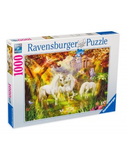 Puzzle Ravensburger de 1000 piese - Unicorns in the Forest
