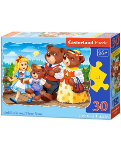 Puzzle Castorland de 30 piese - Goldilocks si cei trei ursi