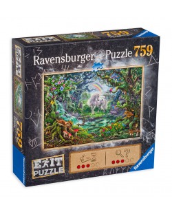 Puzzle-ghicitoare Ravensburger de 759 piese - Unicorn