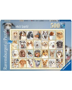 Puzzle Ravensburger de 500 piese - Dog Portraits