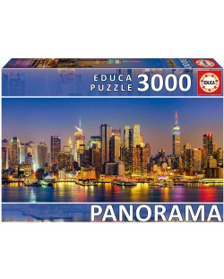 Puzzle panoramic Educa din 3000 de piese- New York Skyline