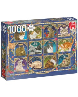 Puzzle Jumbo de 1000 piese - Cat Horoscope