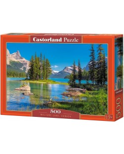 Puzzle Castorland din 500 de piese - Lacul Maligne, Canada