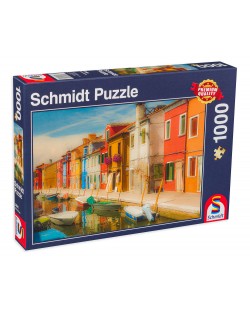 Puzzle Schmidt din 1000 de piese - Case în Burano