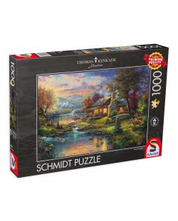 Puzzle Schmidt de 1000 piese -Paradisul naturii, Thomas Kinkade