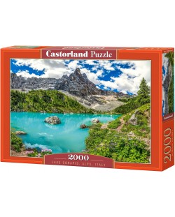 OLD MOUNTAIN RAKUSA 2セット Puzzle Castorland din 2000 piese - Lacul Sorapis, Alpi, Italia