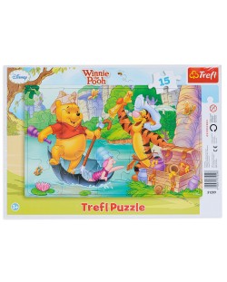 Puzzle Trefl de 15 piese - Winnie de Plus Pentru comoara