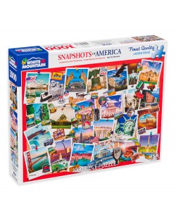 Puzzle White Mountain de 1000 piese - Snapshots of America