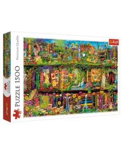 Puzzle Trefl de 1500 piese - Fairy bookcase