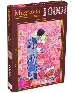 Puzzle Magnolia din 1000 de piese - Sărut în roz