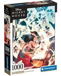 Puzzle  Clementoni din 1000 piese - Magia lui Mickey Mouse