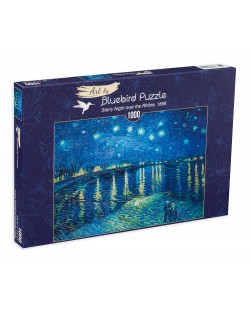 Puzzle Bluebird de 1000 piese - Starry Night over the Rhône, 1888