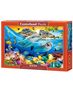 Puzzle Castorland de 2000 piese - Delfini