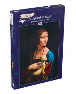 Puzzle Bluebird de 1000 piese - Lady with an Ermine, 1489