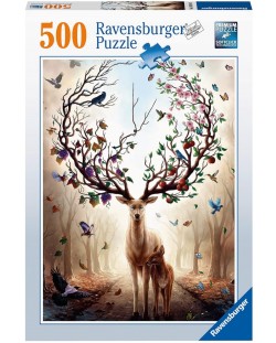 Puzzle Ravensburger din 500 de piese - Cerb magic