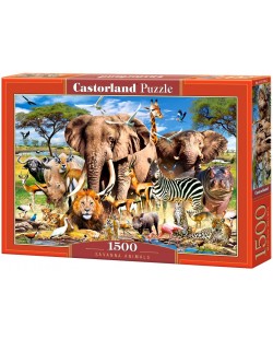 Puzzle Castorland de 1500 piese - Animalele in Savana