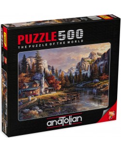 Puzzle Anatolian de 500 piese - Casa in valea, James Lee