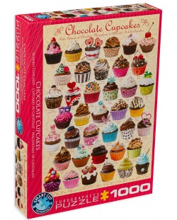 Puzzle Eurographics de 1000 piese - Prajituri de ciocolata