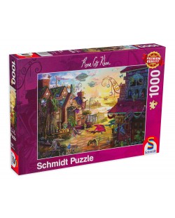 Puzzle Schmidt din 1000 de piese - Poșta dragonilor